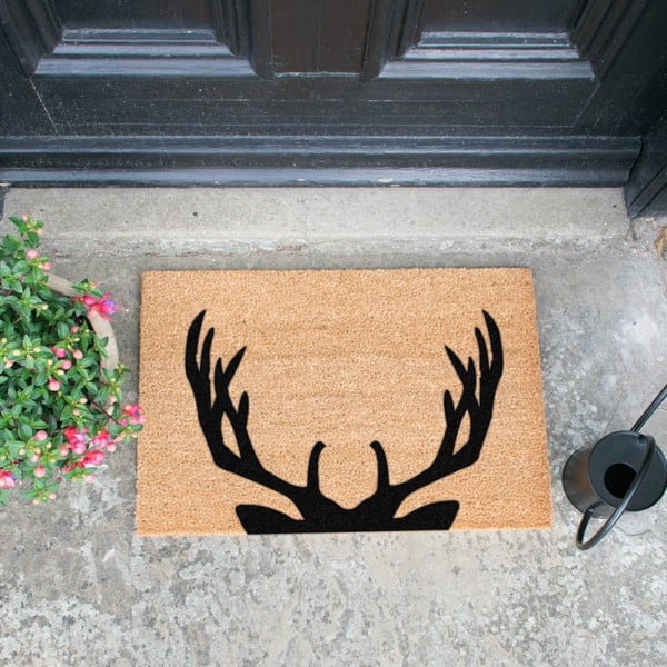 Stag Antlers természetes kókuszrost lábtörlő, 40 x 60 cm - Artsy Doormats
