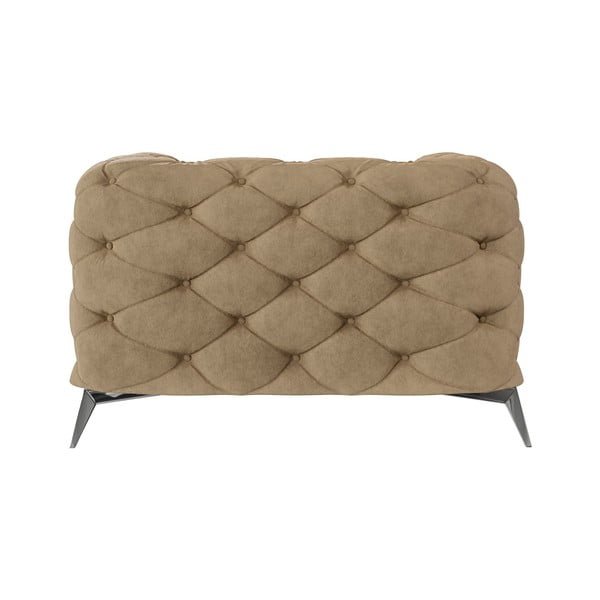 Világosbarna bársony fotel Chelsea – Ropez-image-2