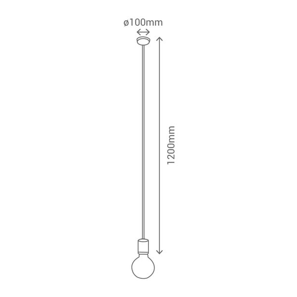 Wood függőlámpa piros vezetékkel - SULION-image-4