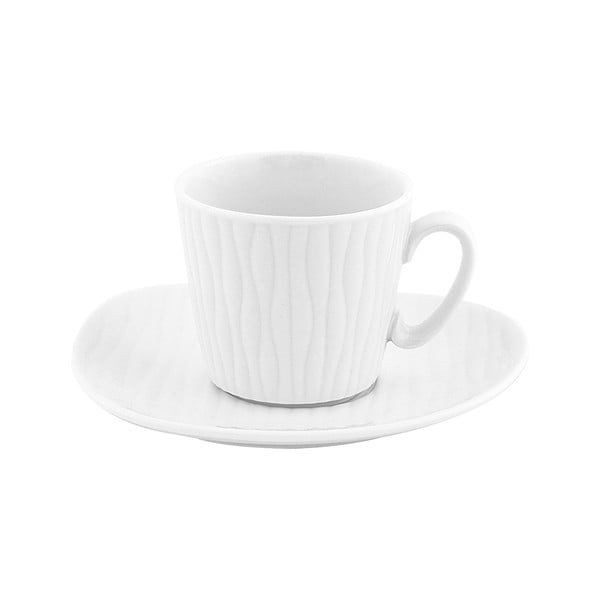 Fehér porcelán eszpresszó csésze szett 6 db-os 30 ml Ylang – Villa Altachiara
