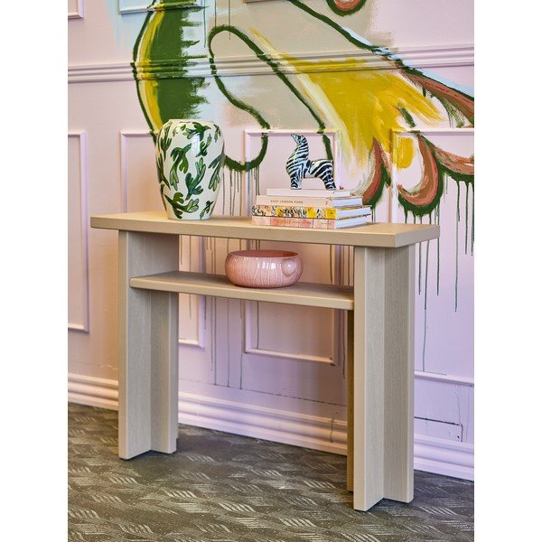 Natúr színű jegenyefenyő konzolasztal 32x110 cm Cupa – Bloomingville-image-1