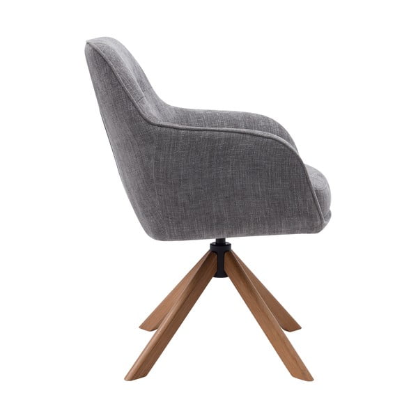 Szürke kárpitozott étkezőfotel szett 2 db-os Avola – Unique Furniture-image-1