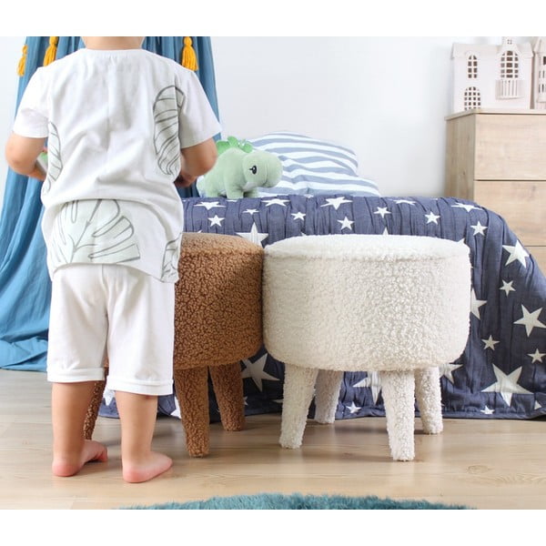 Barna buklé gyerek puff Moouv – Artie-image-1