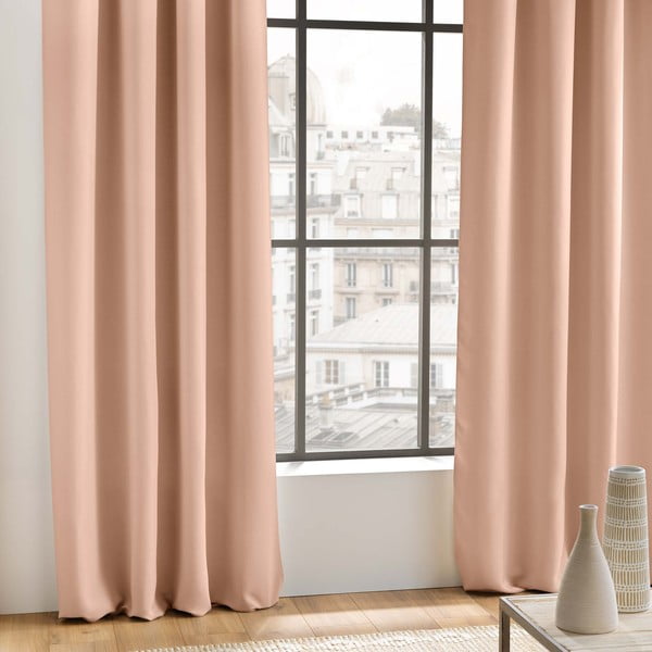 Rózsaszín sötétítő függöny 135x240 cm Occult – douceur d'intérieur-image-2