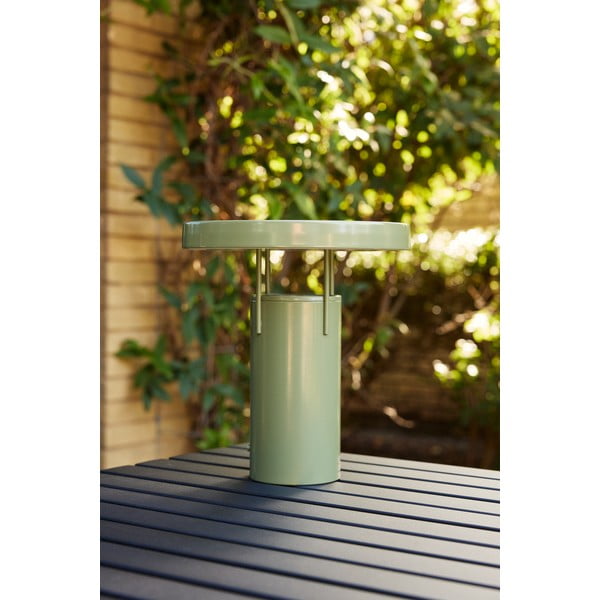 Zöld LED dimmelhető asztali lámpa fém búrával (magasság 28 cm) BringMe – Hübsch-image-4