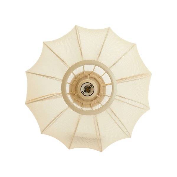 Krémszínű mennyezeti lámpa textil búrával ø 40 cm Plumalia – Light & Living-image-2