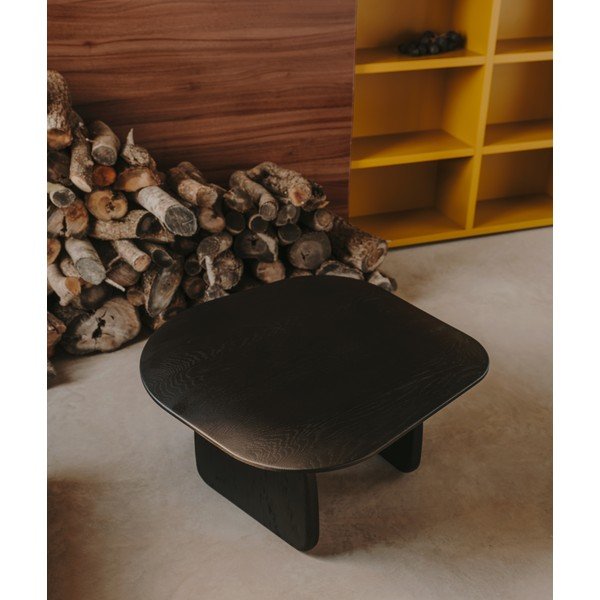 Tölgyfa tárolóasztal 70x71 cm Pirita – Kave Home-image-1