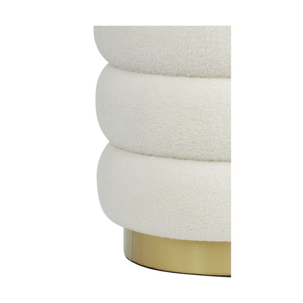 Fehér buklé puff Kimi – Light & Living-image-3