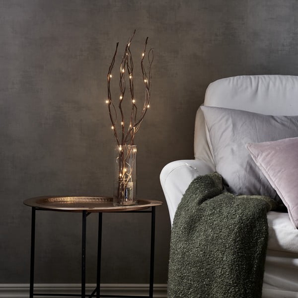 Barna fénydekoráció ø 8 cm Willow – Star Trading-image-1