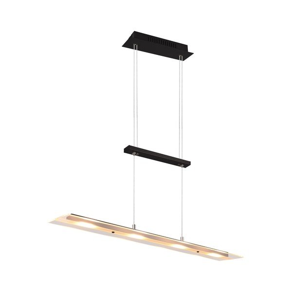 Fekete LED függőlámpa üveg búrával Milos – Trio-image-3