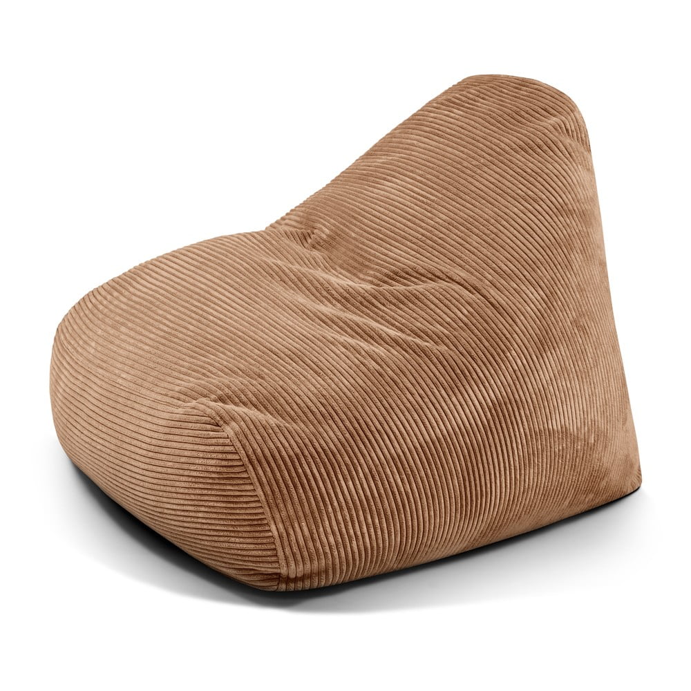 Barna kordbársony babzsákfotel Snug 100  SLOWDOWN
