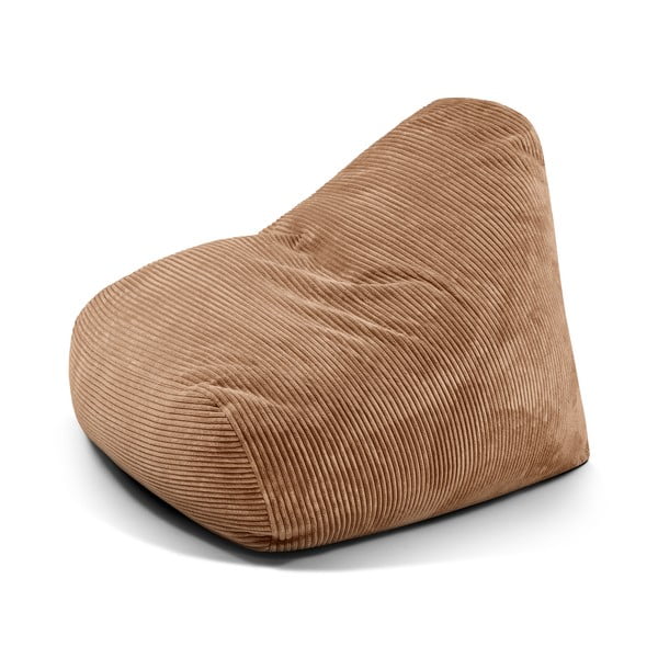 Barna kordbársony babzsákfotel Snug 100 – SLOWDOWN