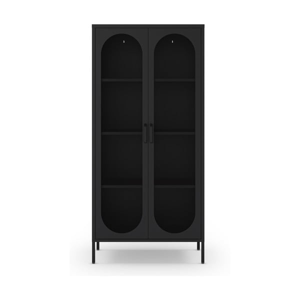 Fekete szekrény 80x170 cm Diora – Marckeric