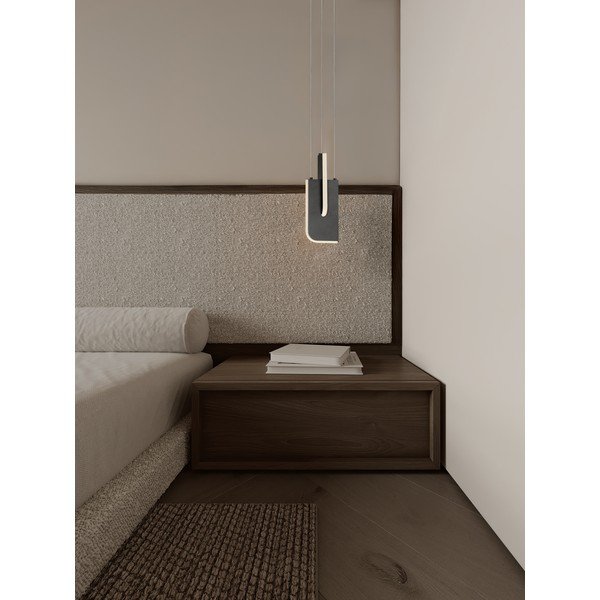 Világosszürke fém LED dimmelhető függőlámpa Totem – Nova Luce-image-1