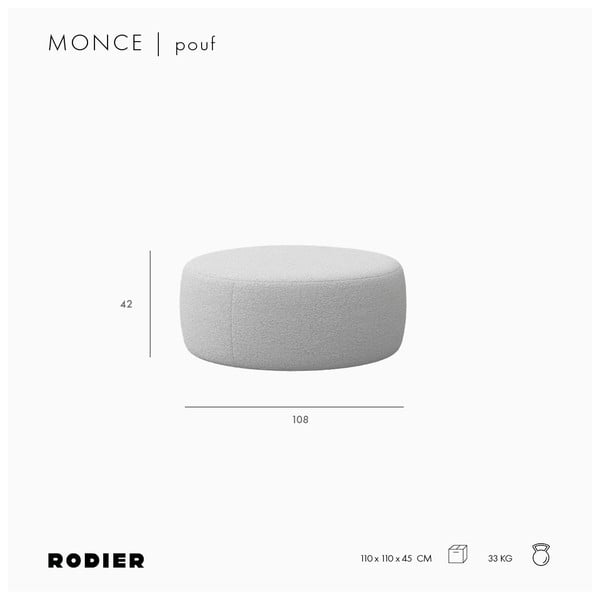 Rózsaszín buklé lábtartó Monce – Rodier-image-4