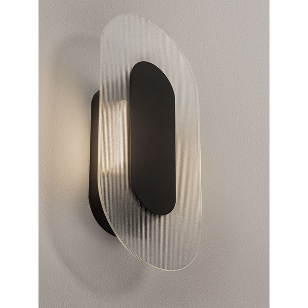Matt fekete fém LED fali lámpa Vetrio – Nova Luce-image-3