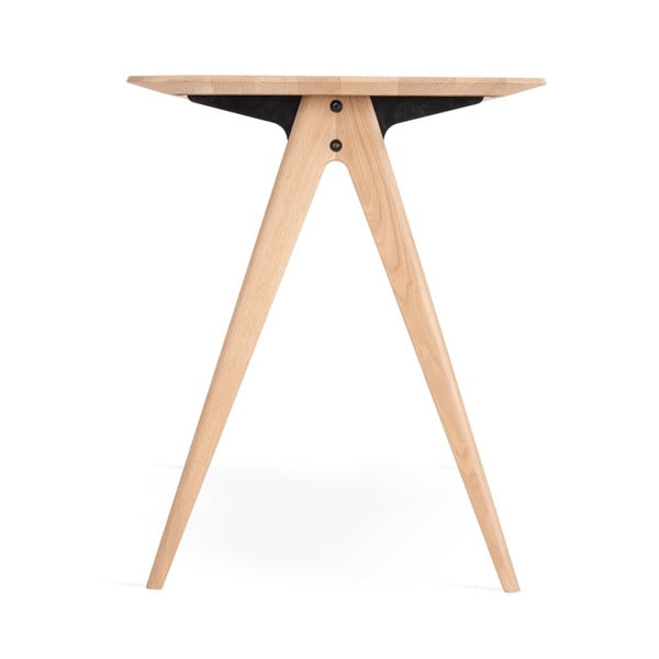 Tölgyfa íróasztal 60x120 cm Ava – Gazzda-image-4