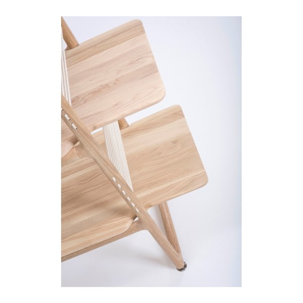 Muse tömör tölgyfa könyvespolc, magassága 216 cm - Gazzda-image-4