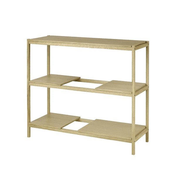 Natúr színű polcos állvány tölgyfa dekorral 105x92x40 cm Sukoya – Blomus-image-2