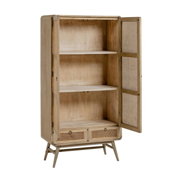 Natúr színű mindifa ruhásszekrény 90x175 cm Nalu – Kave Home-image-4