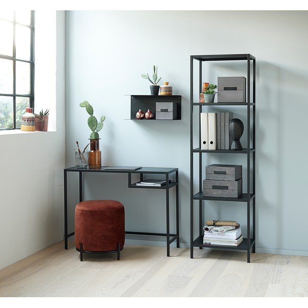 Joy Adams fekete vas polc, 23 x 50 cm - Canett-image-2