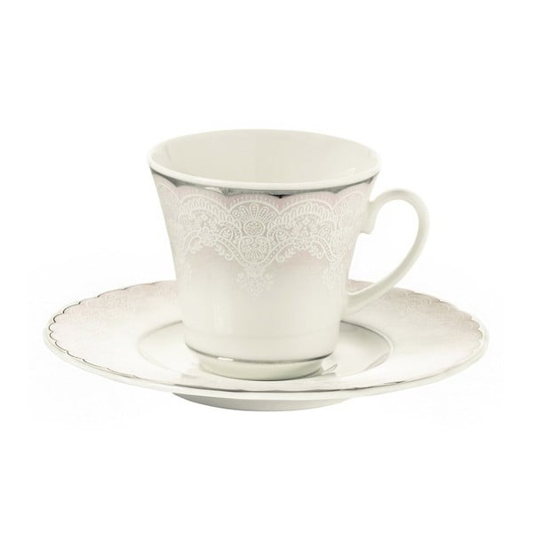 Sweden 6 db-os porcelán csésze és csészealj készlet, 50 ml - Kutahya