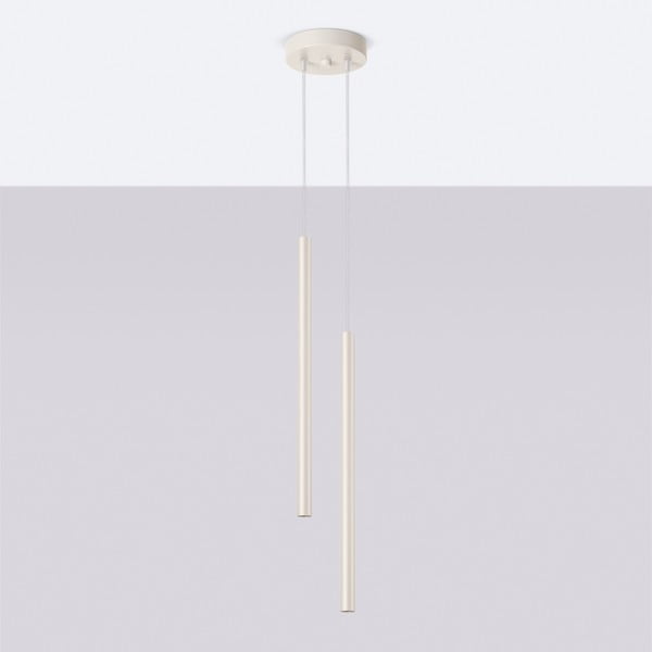 Krémszínű függőlámpa ø 15 cm Fideus – Sollux-image-2
