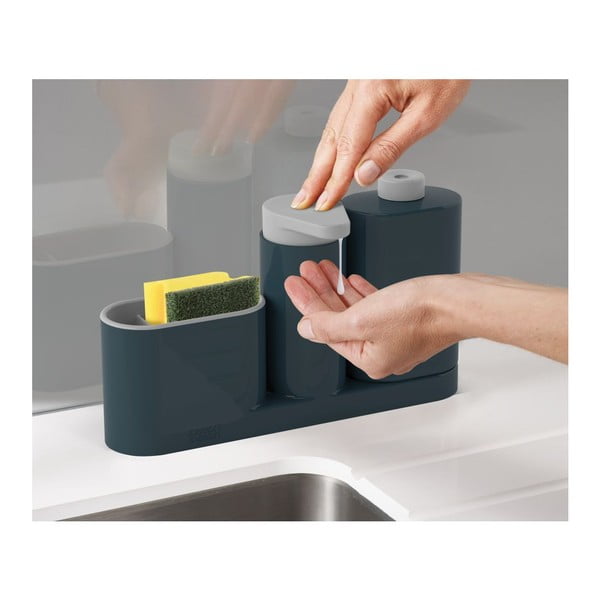 SinkBase Plus szürke mosogatószer tartó állvány - Joseph Joseph-image-3