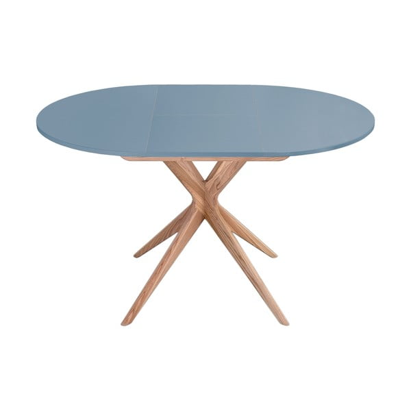 Kerek bővíthető étkezőasztal hosszabbító asztallappal ø 90 cm Jubi – Ragaba-image-1