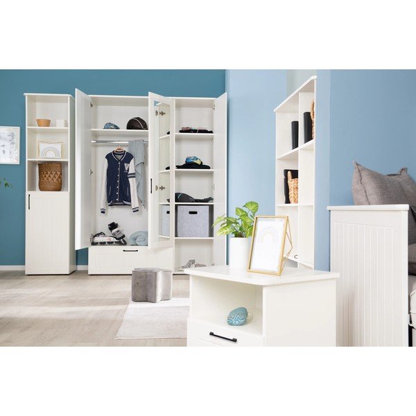 Fehér gyerek könyvespolc 49x190 cm Sylt – Roba-image-3