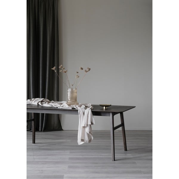 Nagano barna étkezőasztal tölgyfa dekorral, 205 x 95 cm - Rowico-image-4