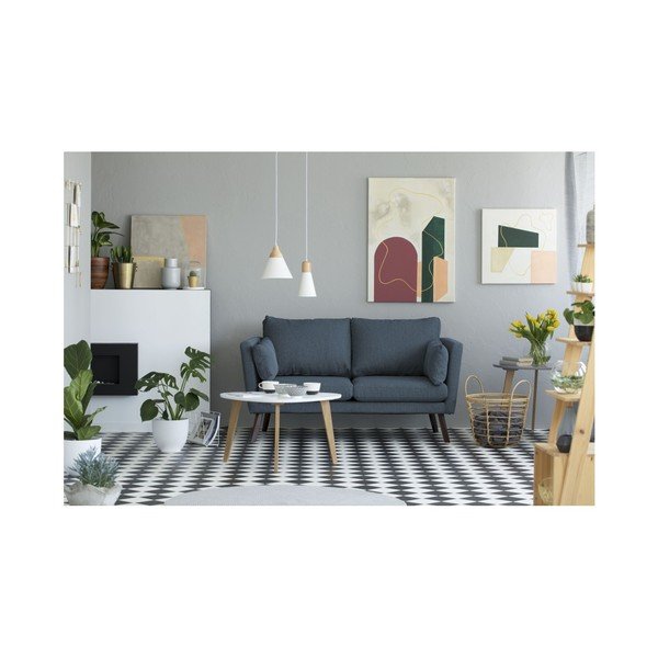 Elena sötétkék kétszemélyes kanapé - Mazzini Sofas-image-2
