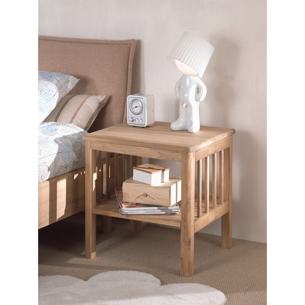 Natúr színű tölgyfa gyerek éjjeliszekrény Forrest – Vipack-image-1