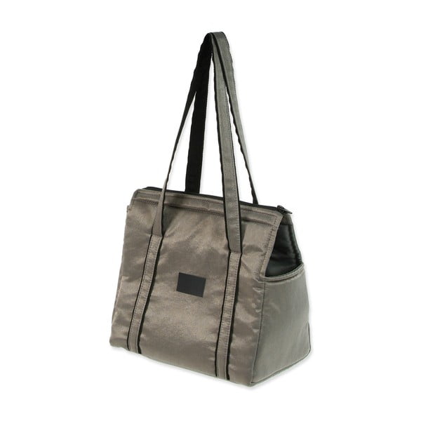 Ezüstszínű kutyahordozó táska Dog Fantasy Platinum – Plaček Pet Products