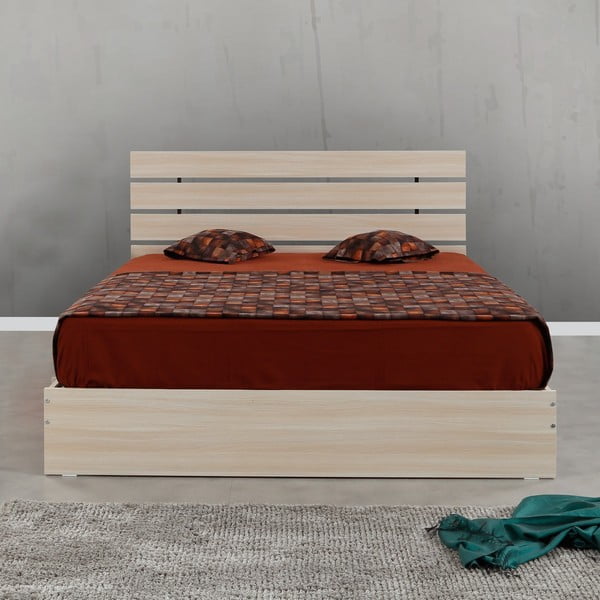 Natúr színű franciaágy 160x200 cm Fuga – Kalune Design-image-3