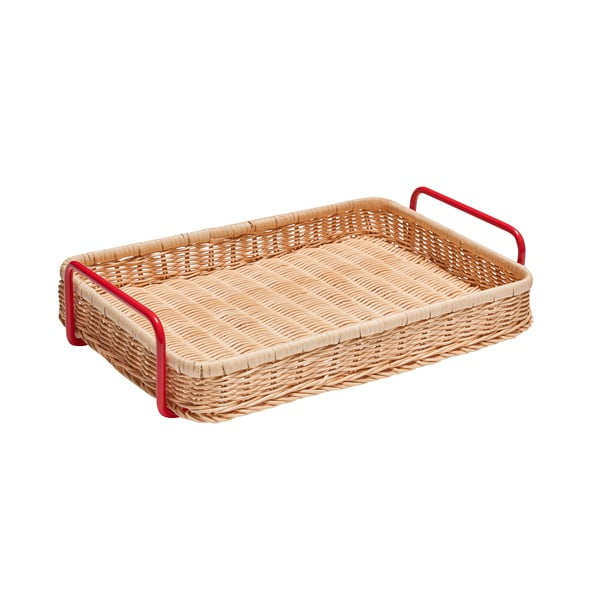 Rattan szervírozó tálca 27x42 cm Splint – Hübsch