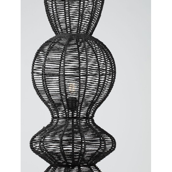 Matt fekete kötél állólámpa (magasság 136 cm) Breena – Nova Luce-image-2