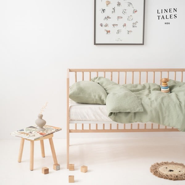 Egyszemélyes len gyerek ágyneműhuzat 140x200 cm – Linen Tales-image-3