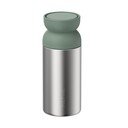 Ezüstszínű-zsályaszínű rozsdamentes acél termobögre 350 ml Ellipse – Mepal