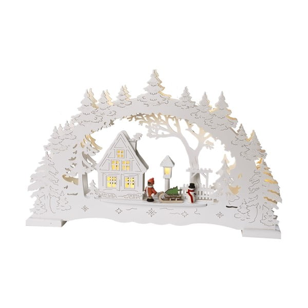 Ulm fehér LED világító dekoráció, magasság 27 cm - Star Trading