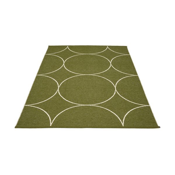 Sötétzöld kültéri-beltéri szőnyeg 180x275 cm Boo Dark Olive – Pappelina