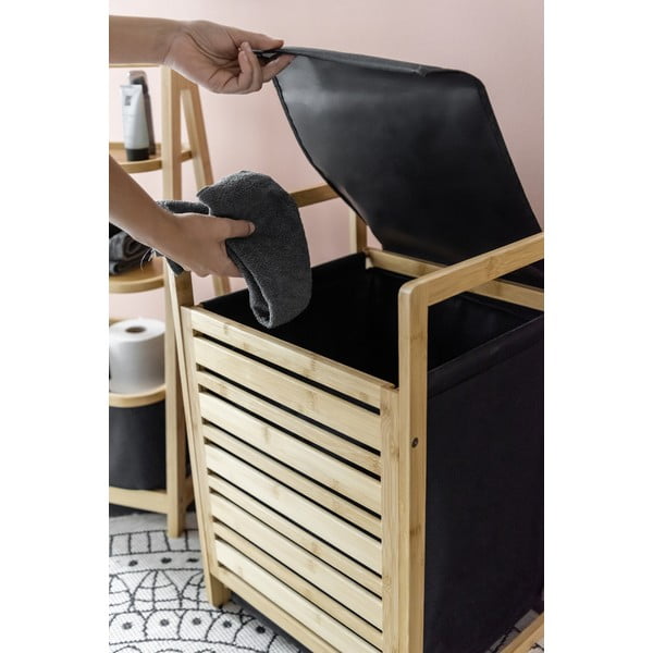 Textil szennyeskosár 47 l Ecori – Wenko-image-1