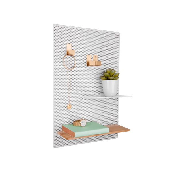 Perky fehér fém falitábla, 34,5 x 52,5 cm - PT LIVING-image-2