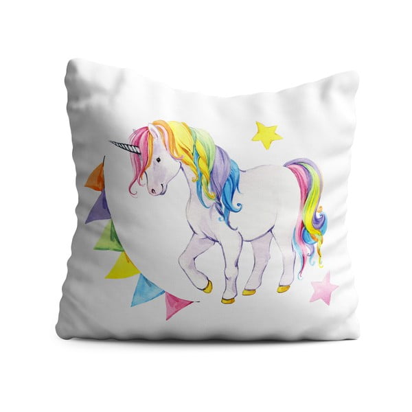 Colorful Unicorn gyerekpárna, 40 x 40 cm - OYO Kids