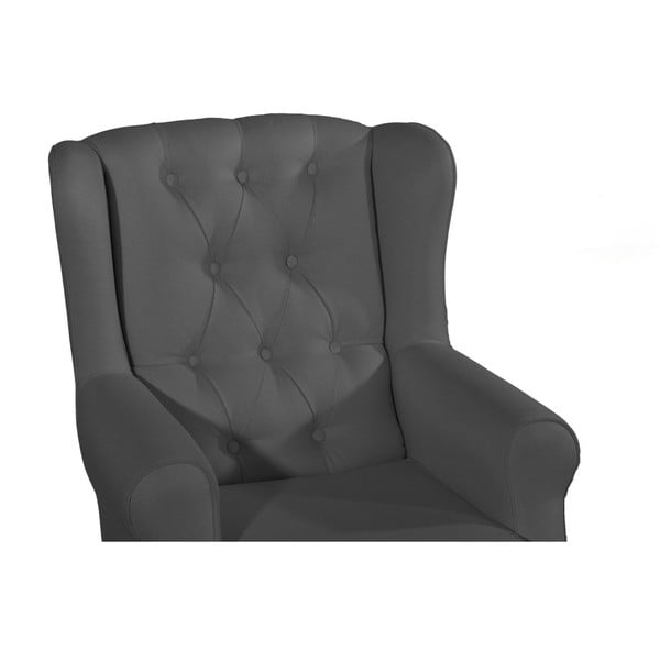 Lex antracit szürke füles fotel - Max Winzer-image-3