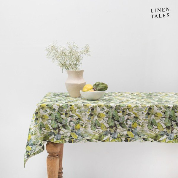 Len asztalterítő 140x200 cm Lotus – Linen Tales-image-2