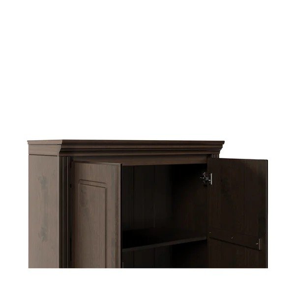 Sötétbarna borovi fenyő szekrény 74x223x37 cm Anita – Støraa-image-3