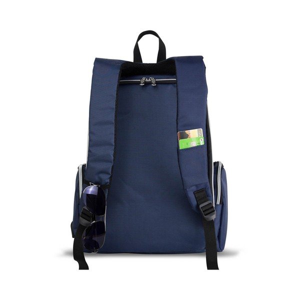 MOTHER STAR Baby Care Backpack sötétkék hátizsák anyukáknak USB csatlakozóval - My Valice-image-1