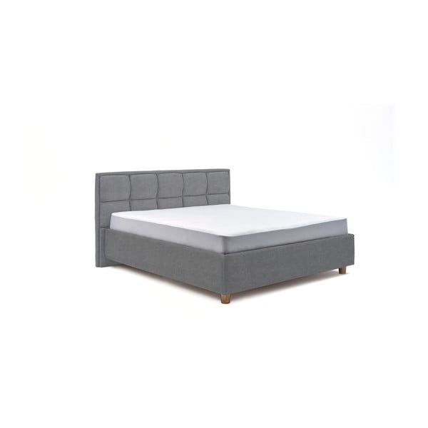 Karme kékesszürke kétszemélyes ágy tárolóhellyel, 180 x 200 cm - AzAlvásért