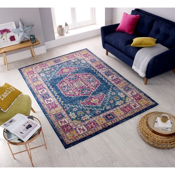 Urban Traditional kék szőnyeg, 100 x 150 cm - Flair Rugs-image-4